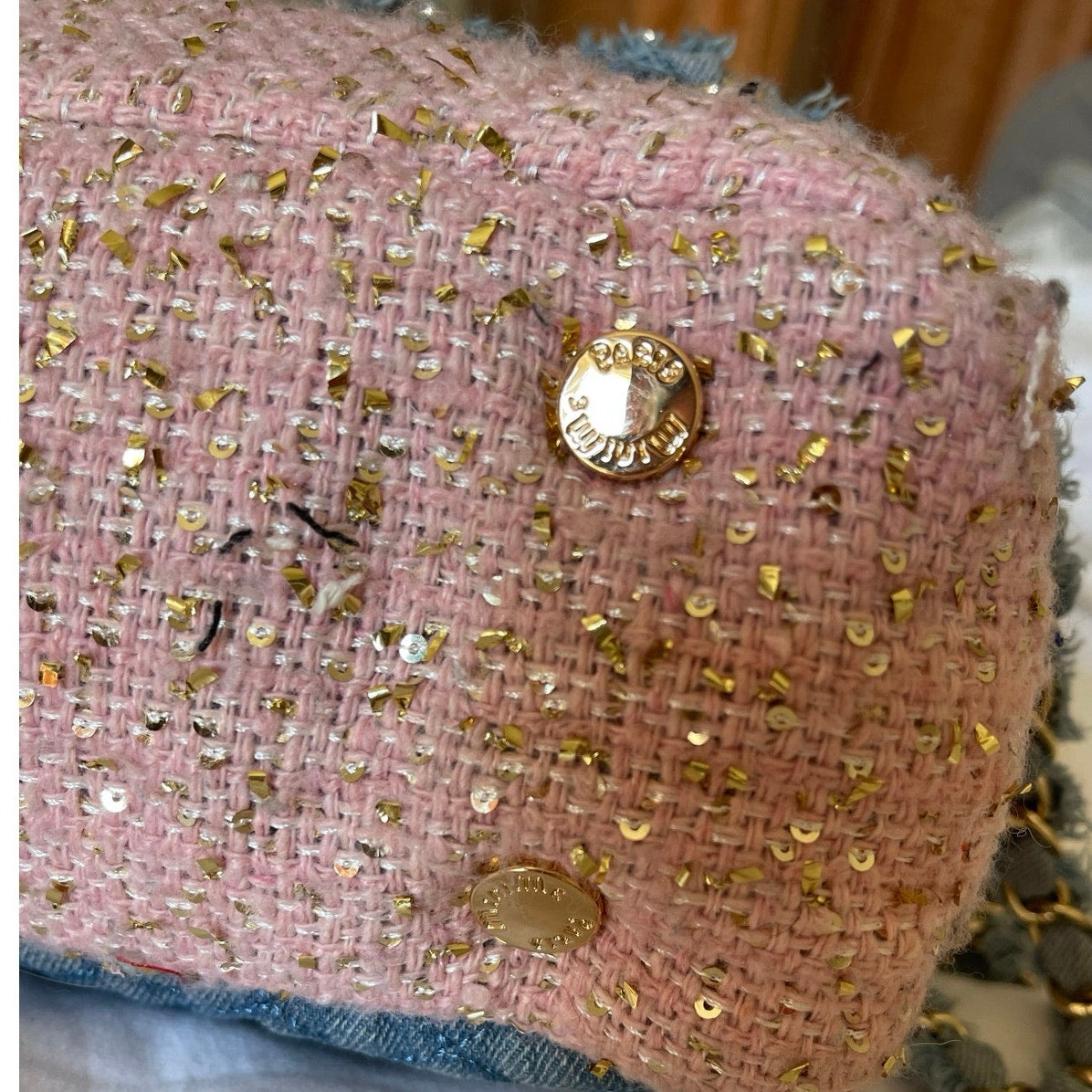 "Étoile de Minime" Upcycled Couture Tweed Bag