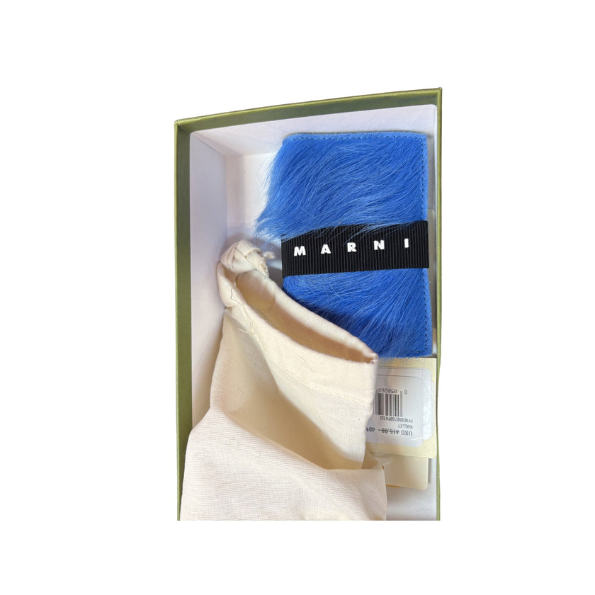 Marni Logo Strap Brushed Effect Wallet NWT