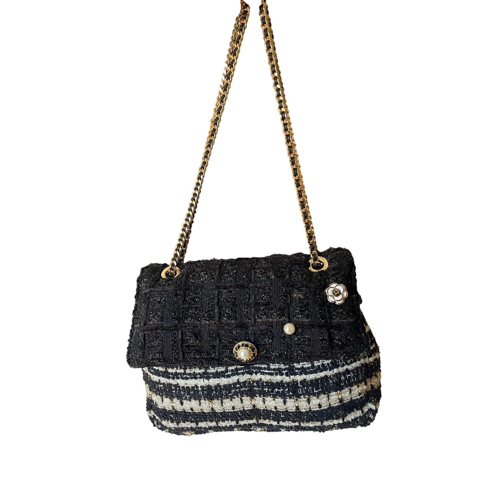 Luxury Tweed Sac – Made in France – Haute Couture, Minime Paris- NWOT