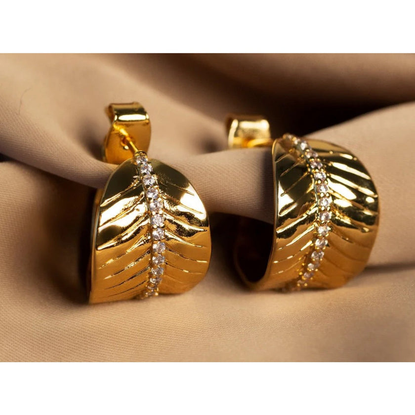 With Love Darling, Ashok Leaf Earrings, NWT