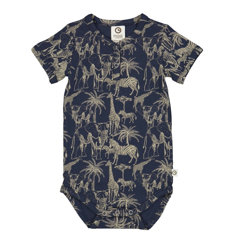 Musli by Green Cotton Safari Short Sleeve Onesie