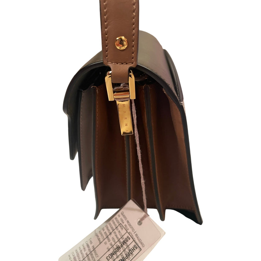 Marni, Green, Grey, Brown Trunk Bag NWT + Dust Bag