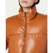 The Drop Priscilla Vegan Leather Puffer NWT
