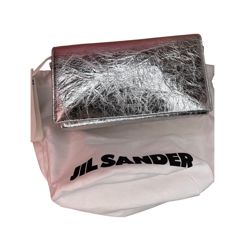 Jil Sander, Silver All Day Bag, NWT