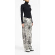 MM6 Maison Margiela Graphic Print Tapered Leg Trousers NWT Size: 26