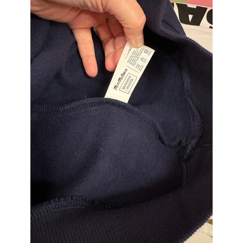 Minime Paris Tweed Hoodie Navy