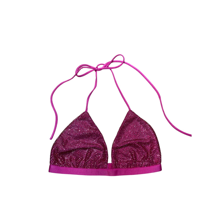 Dahlo Sequin Triangle Top, NWT medium Pink