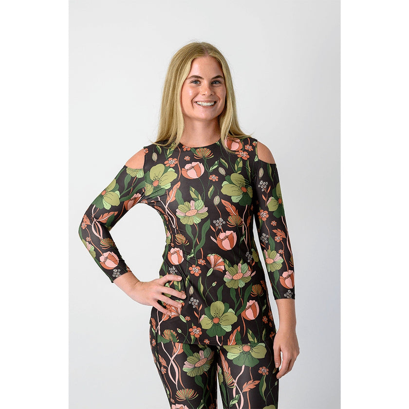 Yoga Democracy, Open Shoulder Top, Botanical Garden