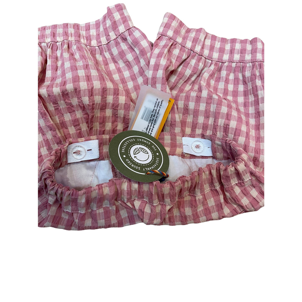 The Sunday Collective, Gingham Balloon Shorts, NWT size 4/5 yrs