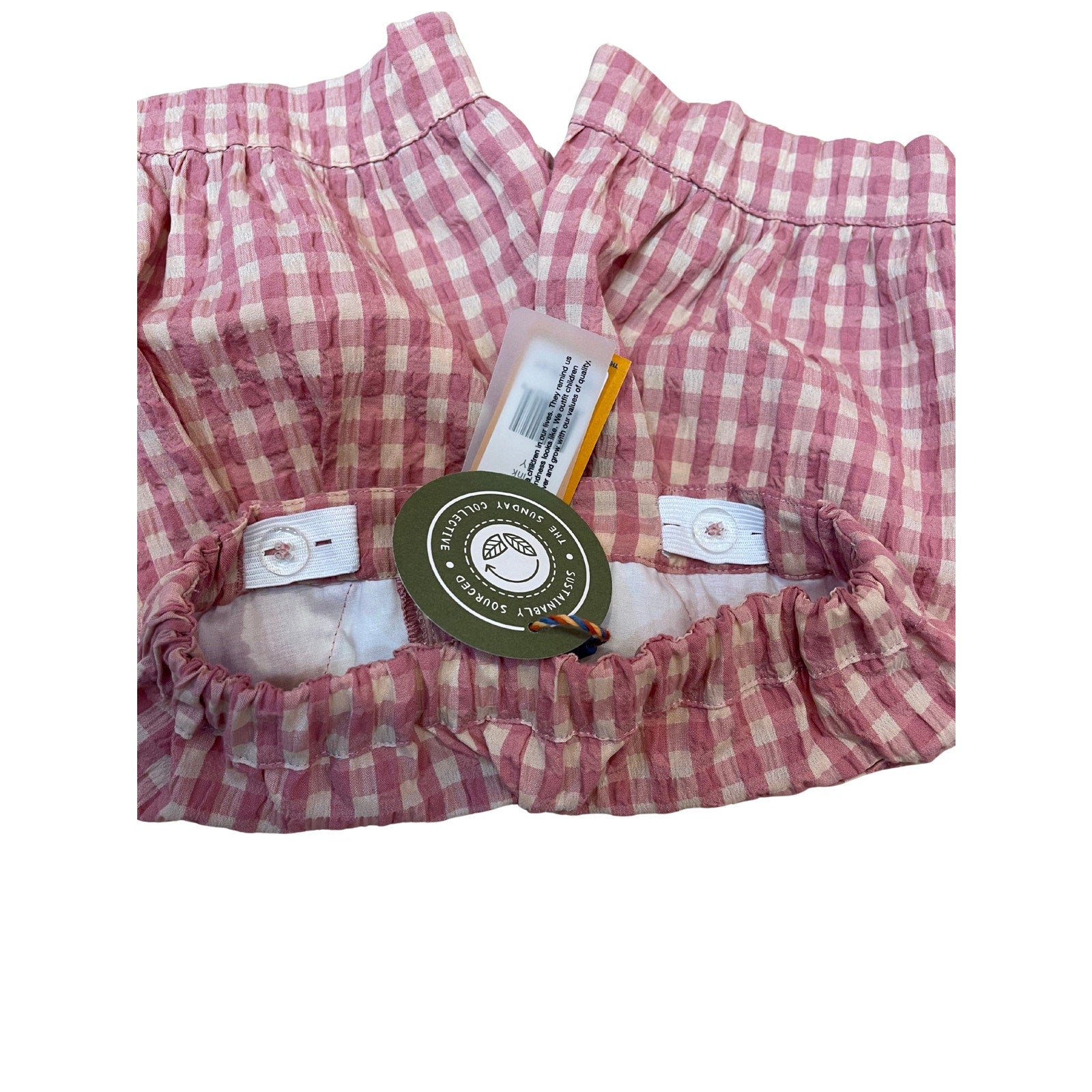 The Sunday Collective, Gingham Balloon Shorts, NWT size 4/5 yrs
