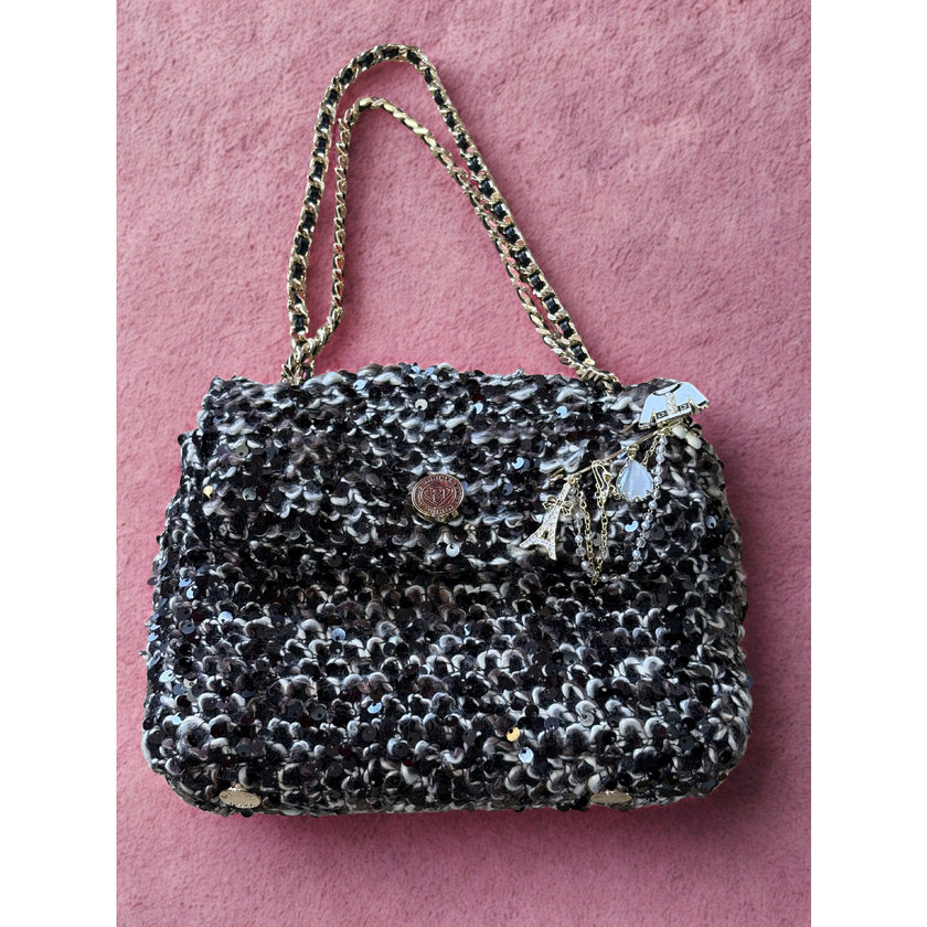 Minime Paris Sequin Tweed XS Sac
