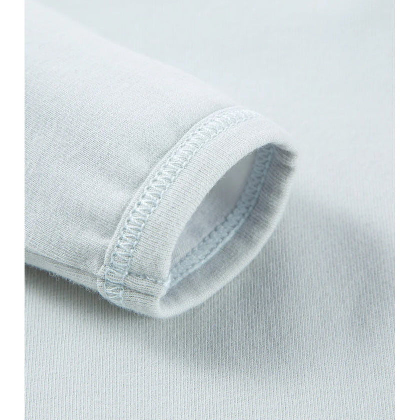 MILKBARN 6-12 Months Slate Blue Stretch Footed Romper NWT