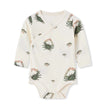 MILKBARN 12-24 months Coastal Crab Stretch Crossover Long Sleeve One Piece NWT
