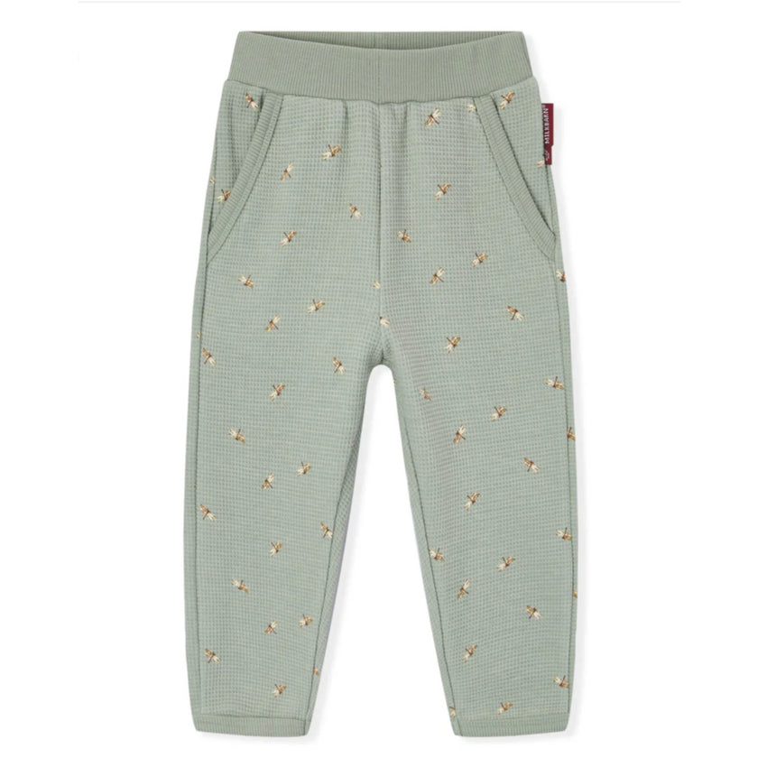 MILKBARN 2-3T Dragonfly Waffle Knit Sweatpants NWT