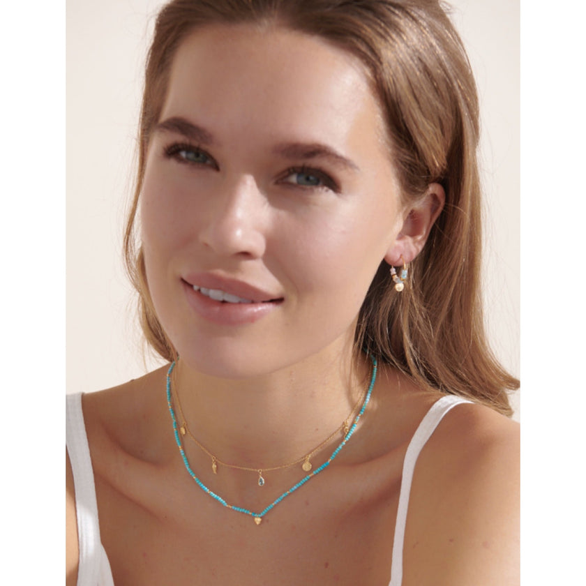 With Love Darling, Community Hoop Beaded Earrings