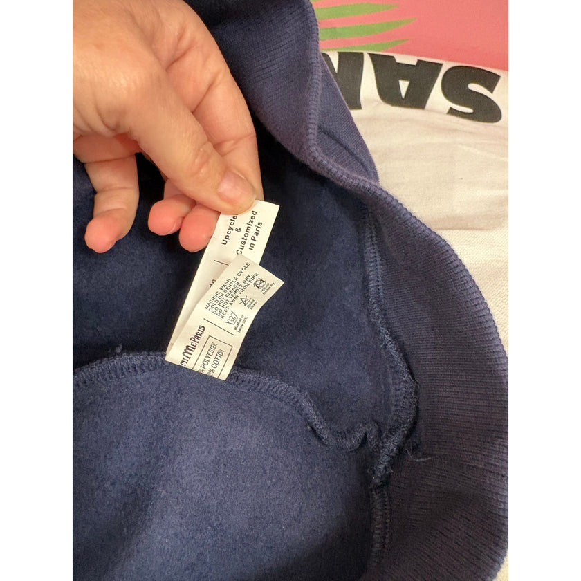 Minime Paris Tweed Hoodie Navy