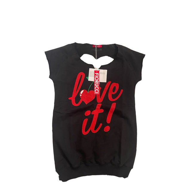 Fiorucci Love It Sweatshirt Tunic Top, NWT, size: Small