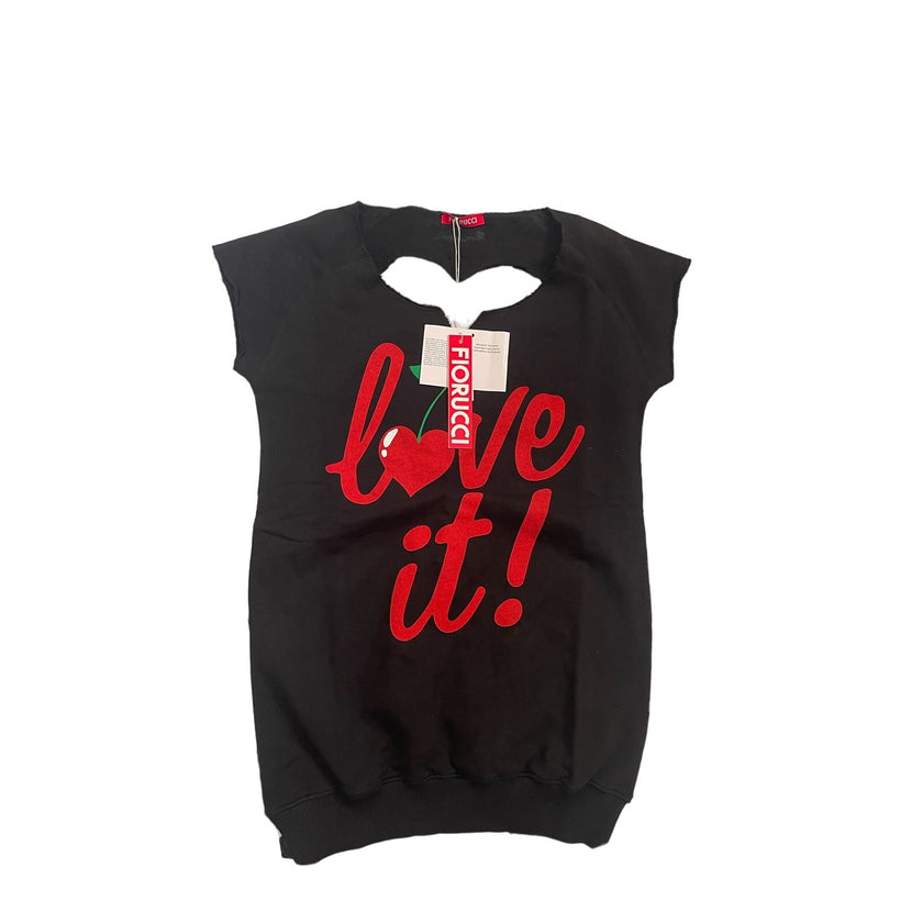 Fiorucci Love It Sweatshirt Tunic Top, NWT, size: Small