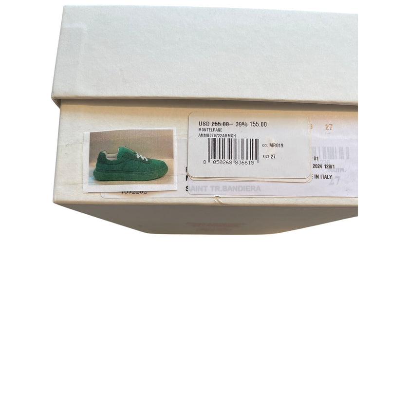 Marni Kids Leather and Cotton Lace Up Sneakers NWT size: 27 Italian Kids