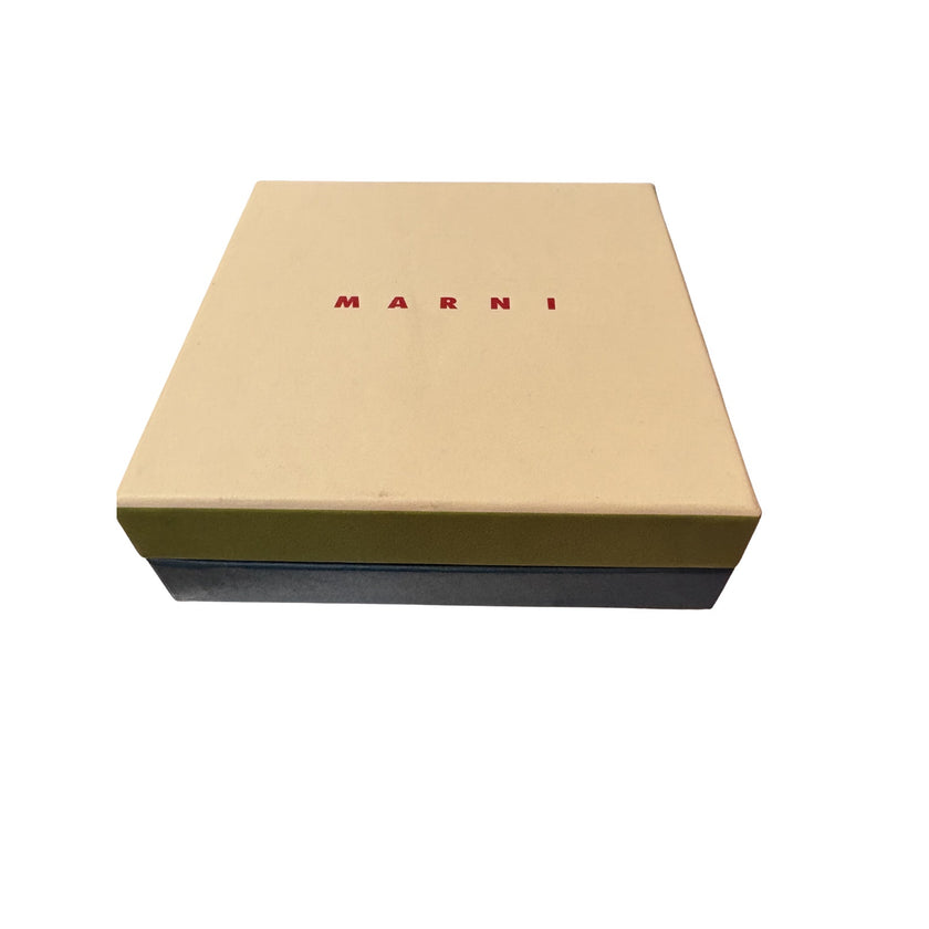 Marni Logo Strap Brushed Effect Wallet