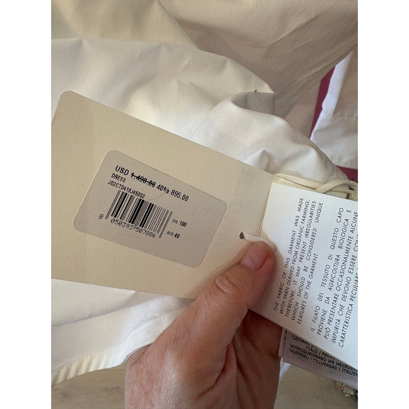 Jill Sander Heavy Organic Cotton Poplin Dress, NWT, Size: 40