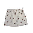 MakeMake Organics, Corduroy Floral Skirt, Cream 2T