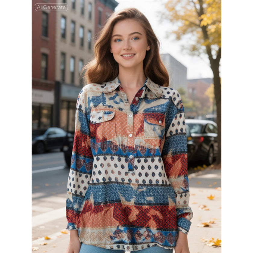 Nu Vintage Pasley Print, NWOT, Size Small