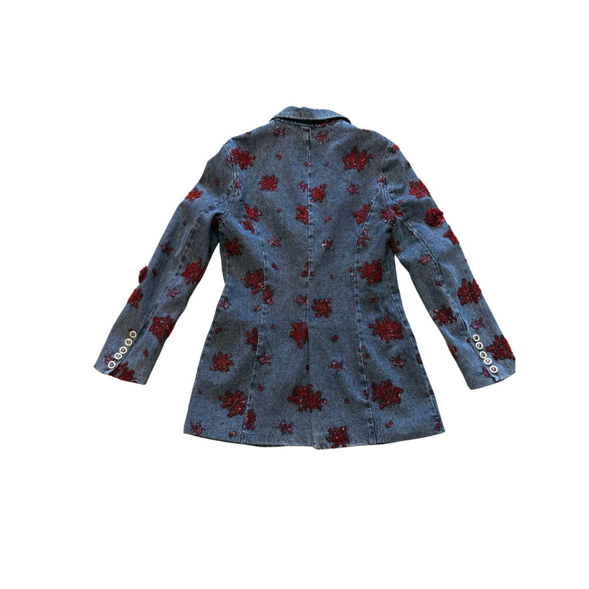 Minime Paris Sequin Embroidered Blazer, NWOT M