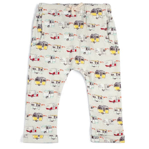 Milkbarn, Vintage Trailers Organic Cotton Baby Jogger Pants, NWT
