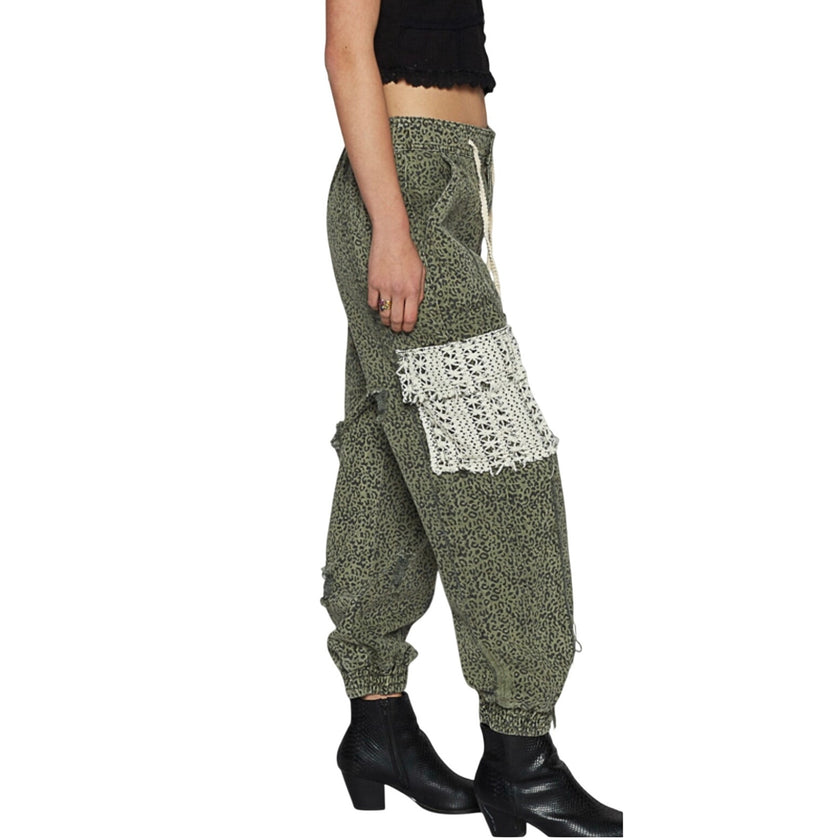 POL Leopard Cargo Pants