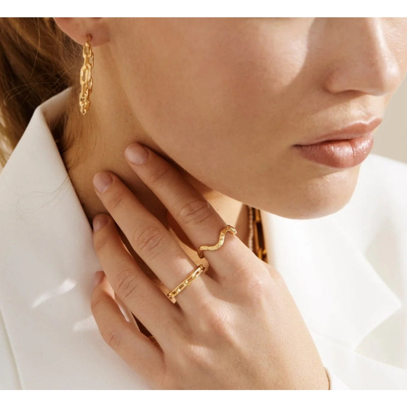 With Love Darling, Mia Link Ring, NWT, Size 8