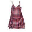 Fiorucci, Plaid Spaghetti Strap Dress, NWT, size: 42