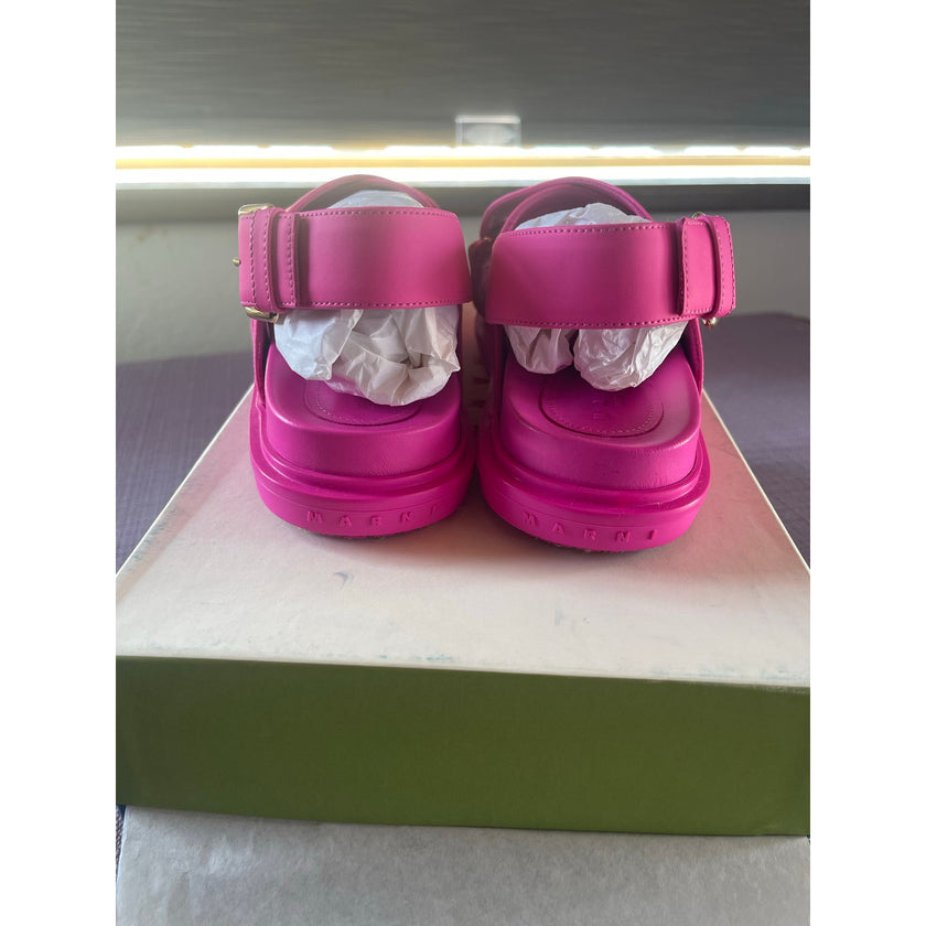 Marni Leather Fussbett Sandal, NWT size 38