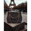 Minime Paris Navy/Gold Tweed XS Sac NWOT