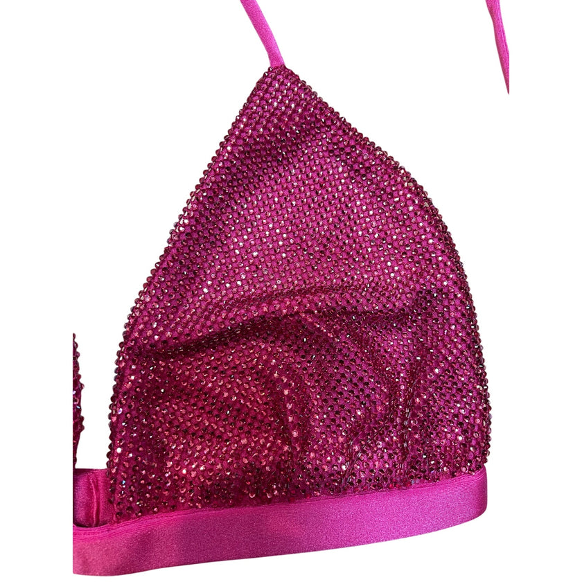 Dahlo Sequin Triangle Top, NWT medium Pink