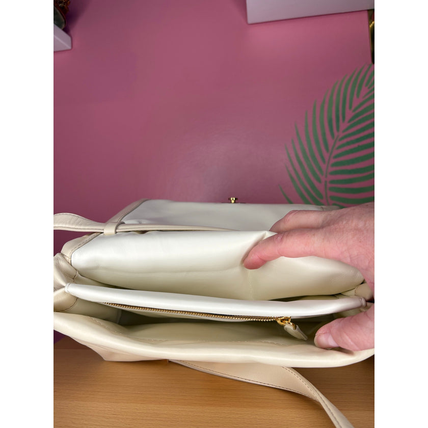 Marni Prisma Shoulder Bag, Medium, NWT, Ivory