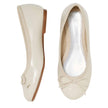 L'Amour Tie Bow Flat, Cream, NWT, Multiple Sizes Available