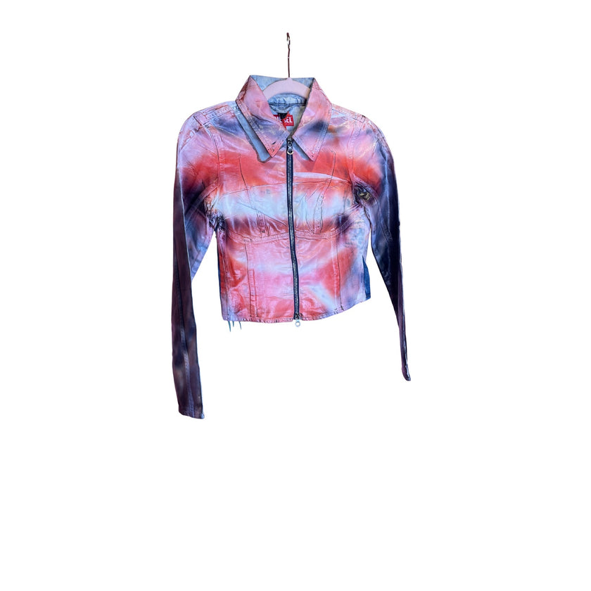 Diesel De-Smily-FSD Cropped Denim Jacket NWT XSmall