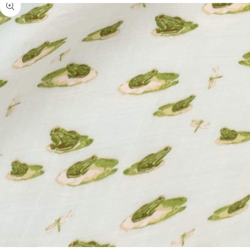 MILKBARN Leapfrog Mini Lovey Two-Layer Muslin Security Blanket, NWT