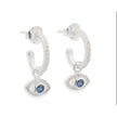 With Love Darling, Sparkly Eye Hoop Earring, NWT, Silver