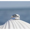 With Love Darling, Ashok Leaf Ring Sterling Silver, NWT