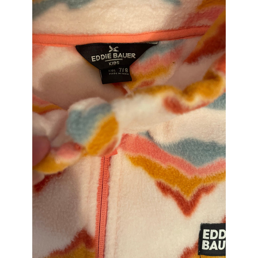 Eddie Bauer Girls Fleece Full Zip Up NWT size 7/8