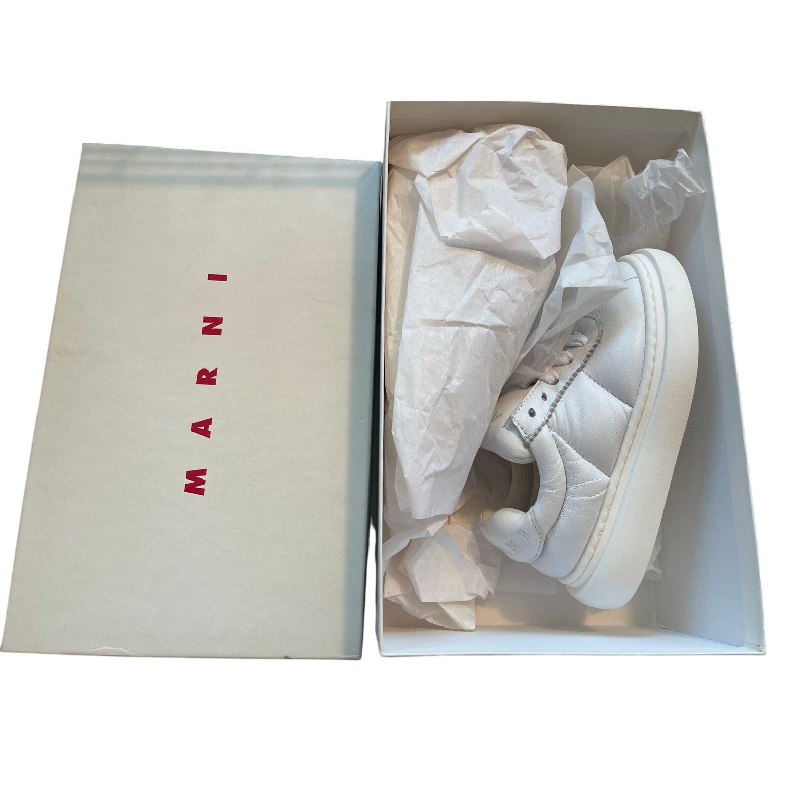 Marni Kids Leather Sneakers NWT size: 25 Italian Kids