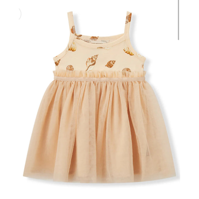 MILKBARN 18-24 months Seashells Stretch Ballet Dress NWT