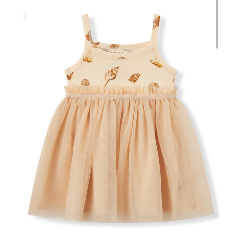 MILKBARN 18-24 months Seashells Stretch Ballet Dress NWT