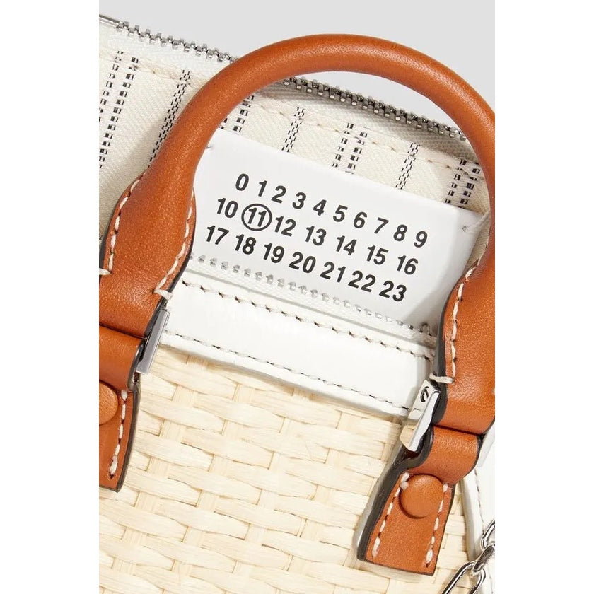 Maison Margiela 5AC Classique Baby Top Handle Bag NWT Raffia White