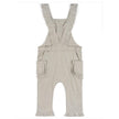 MILKBARN Grey Pinstripe Ruffle Overall NWT 12-18 Months