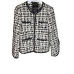 Minime Paris, Black and White Cropped Tweed Blazer NWOT Medium