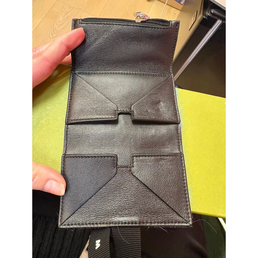 Marni Logo Strap Brushed Effect Wallet NWT