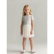 Antebies Contrasting Ecru Tulle Dress